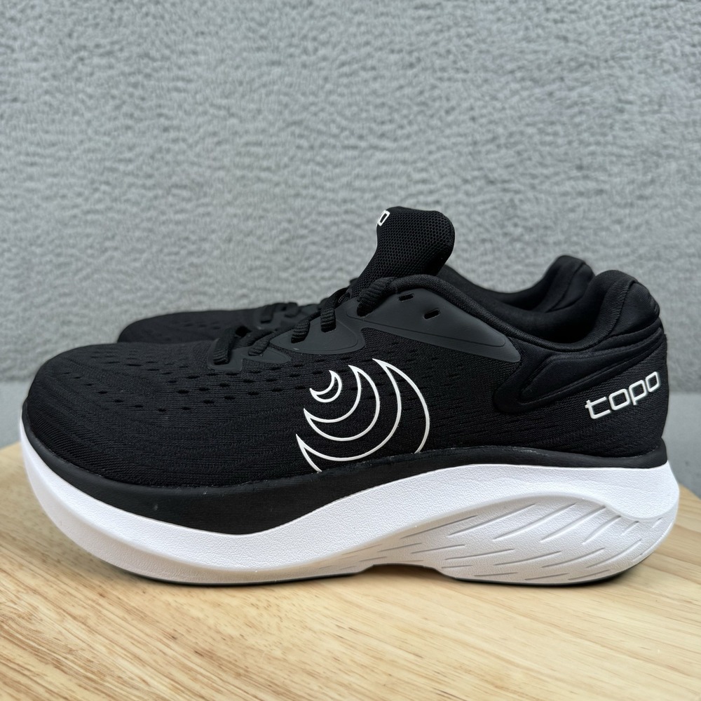 Topo Athletic Atmos 2 Womens Size 9 Black White Road Running Shoes 5mm Drop - Picture 4 of 13